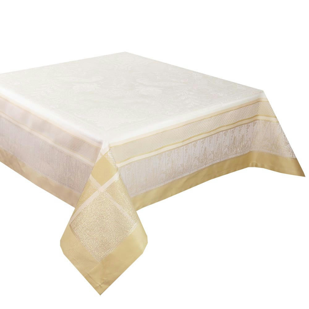 PERSINA OR - Nappe antitache déperlant coton & autres fibres or 174X414