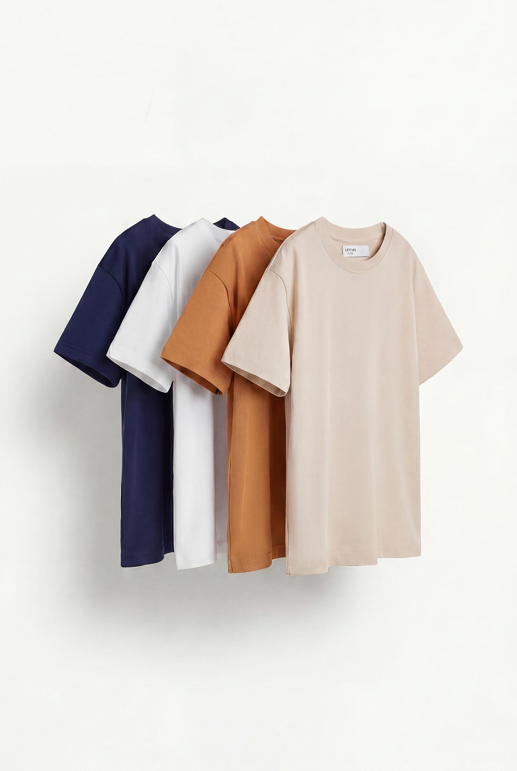 Pack 4 camisetas lisas