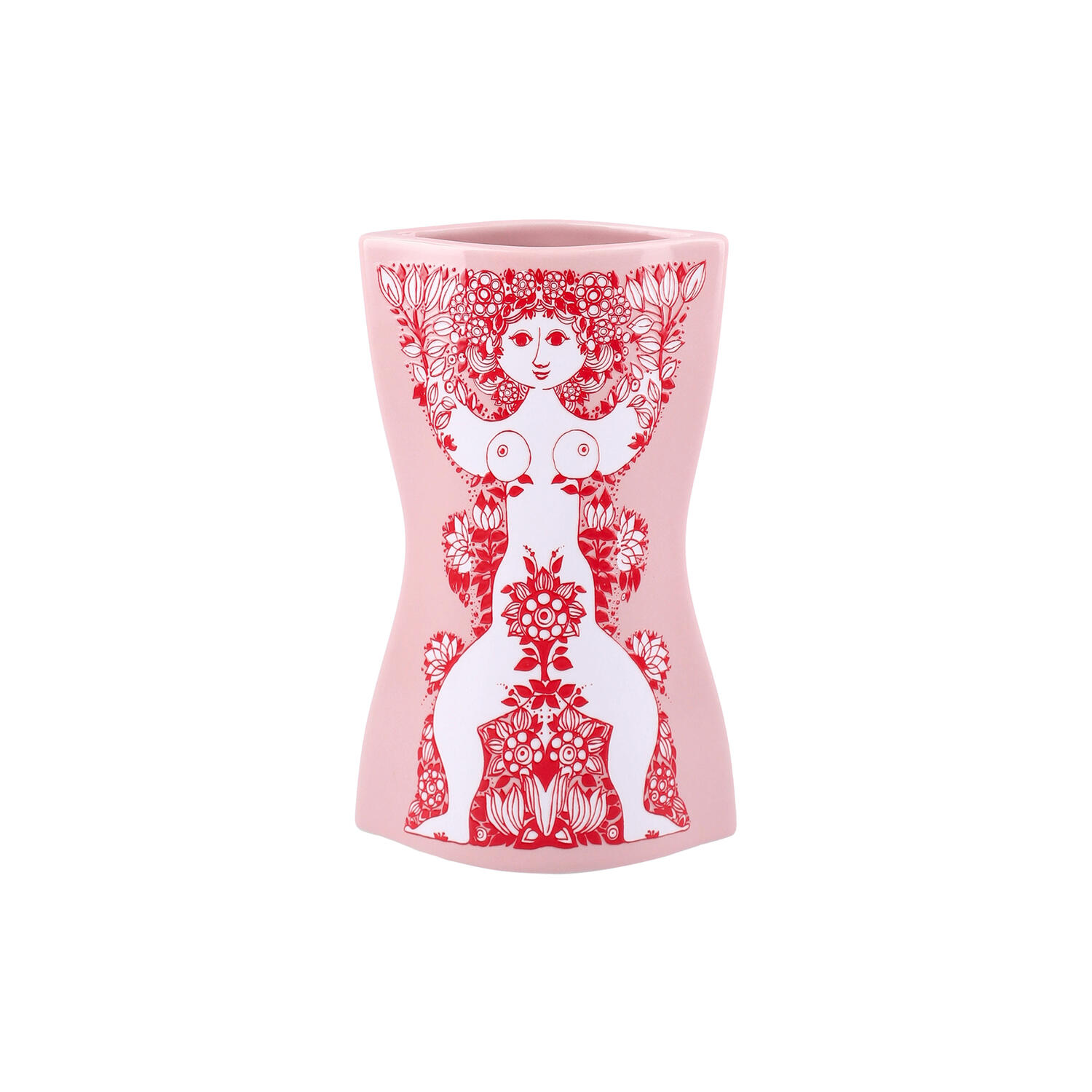 Nina Vase, pink/rød
