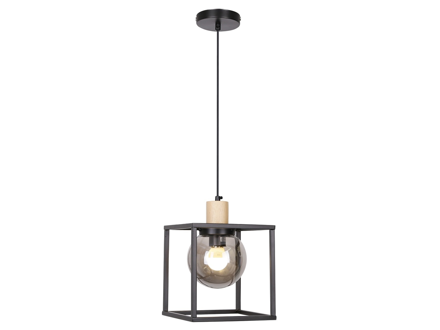 Lampa wisząca Retro metalowa czarna
