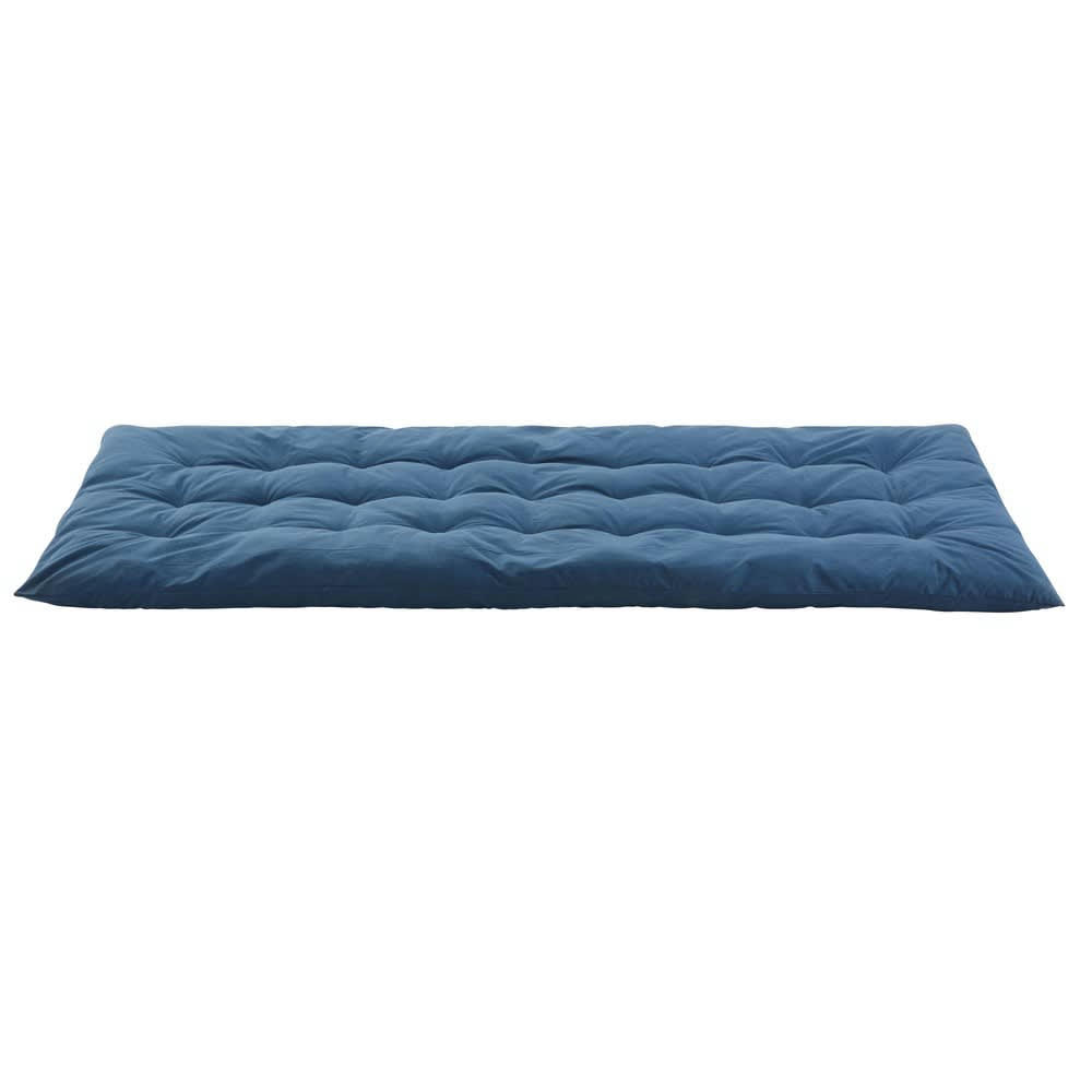 - Matelas gaddiposh en coton bleu 90x190