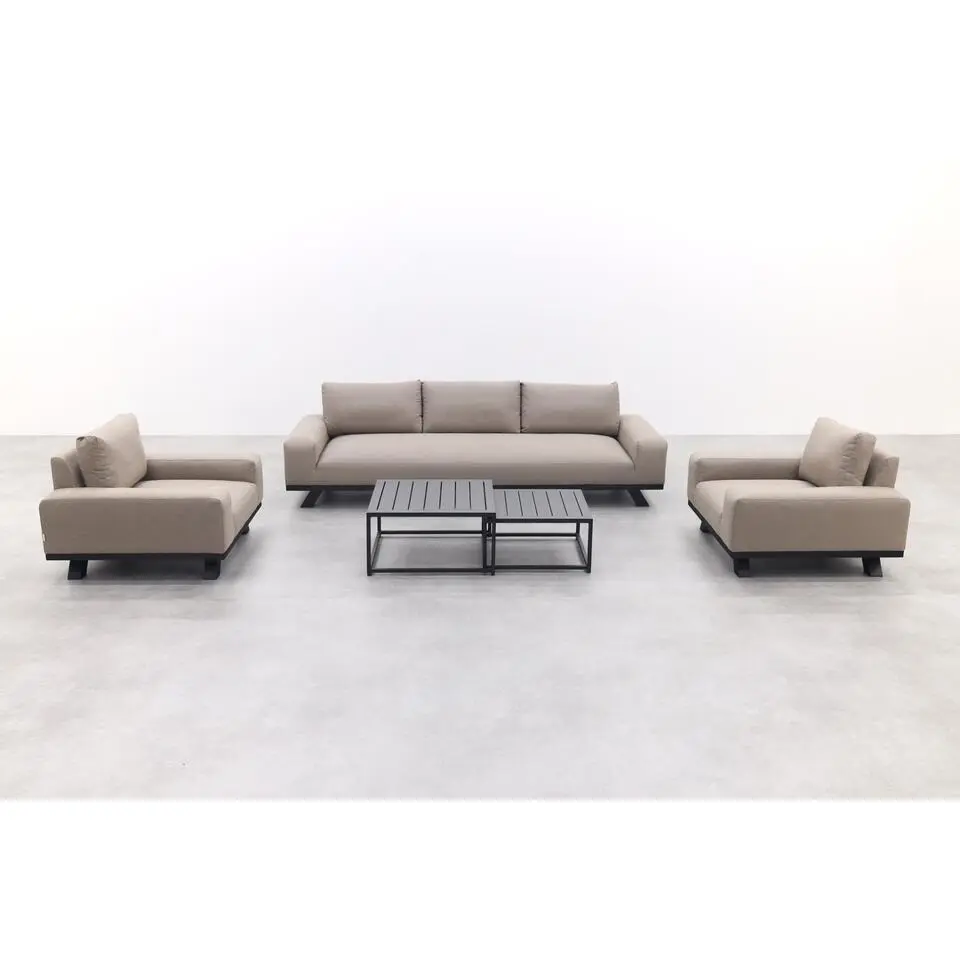 VDG Barcelona/Royalty Sunbrella stoel-bank loungeset - Taupe