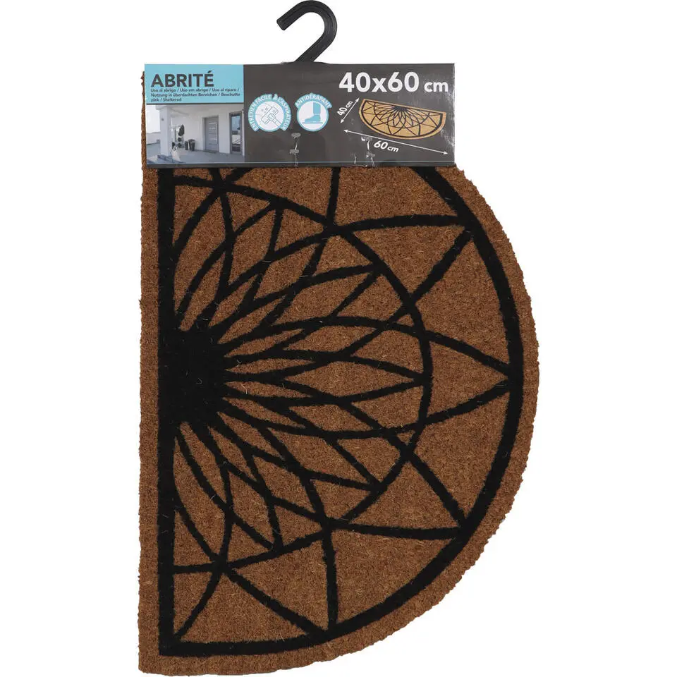 Luance Cozy Step Deurmat - anti slip - half maan - 60 x 40 cm