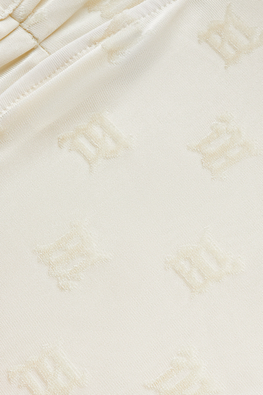 Velour Monogram Top