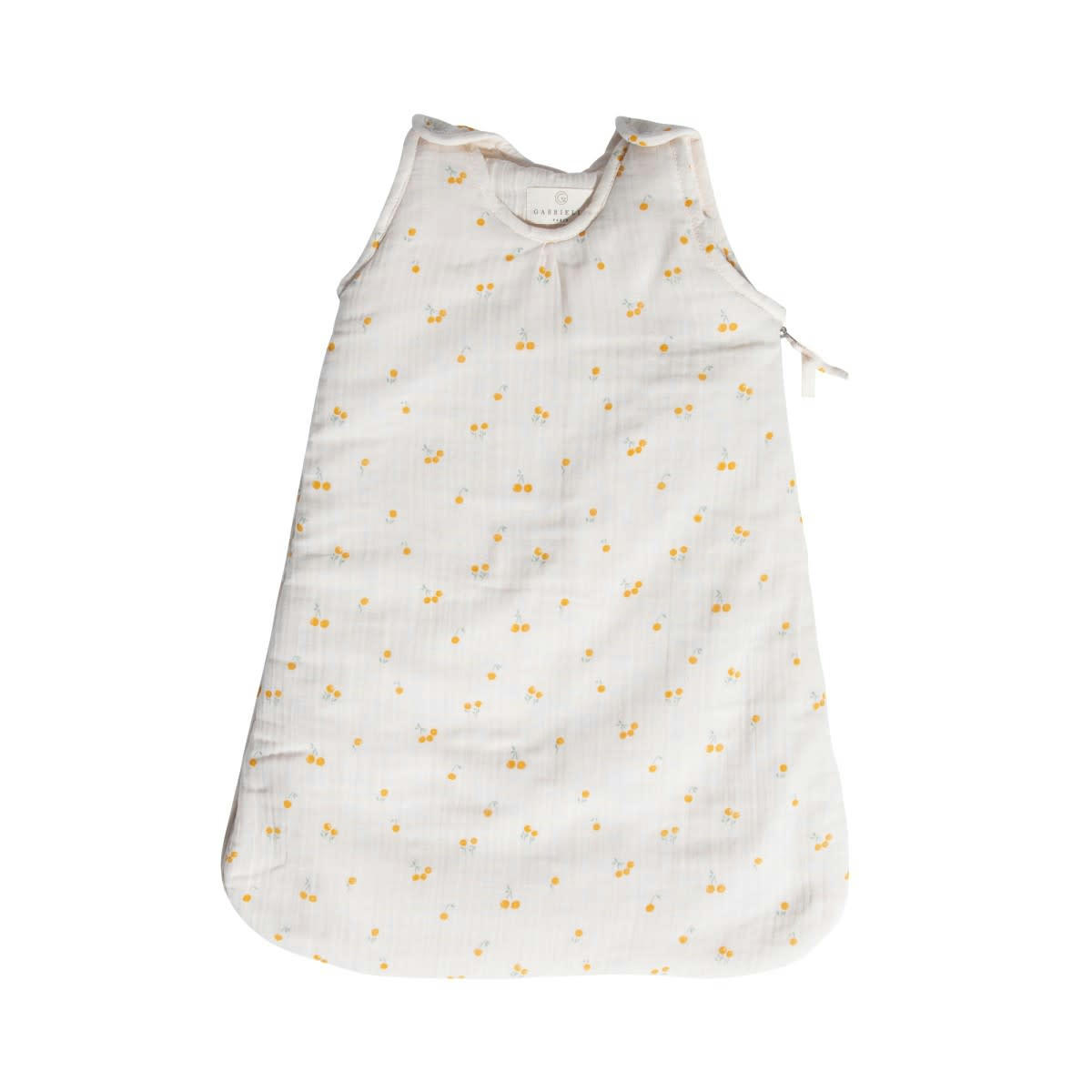 GREEN & KIDS - Gigoteuse en gaze de coton biologique à motifs jaune 6-18 mois