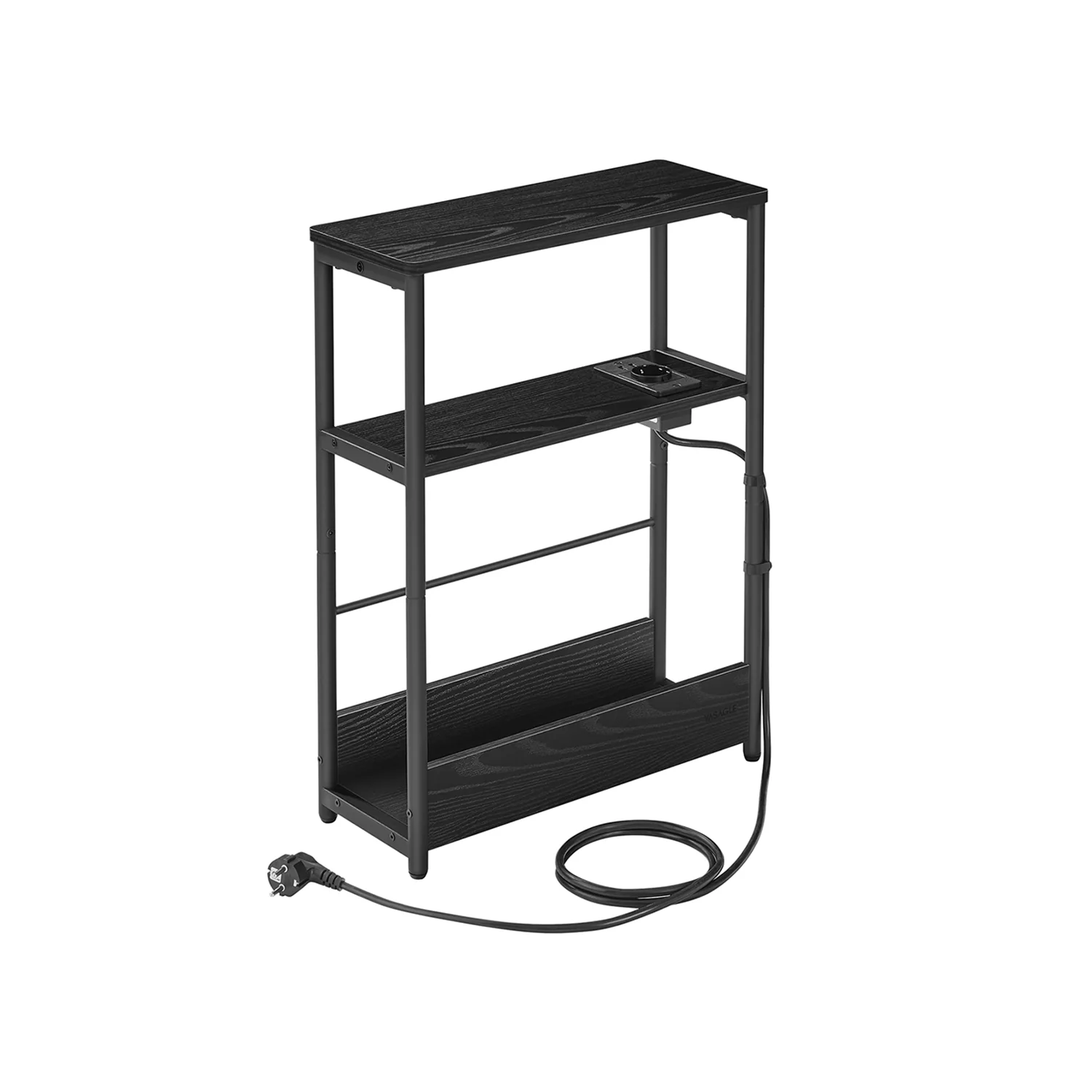 Table d’appoint fine avec multiprise 3 niveaux