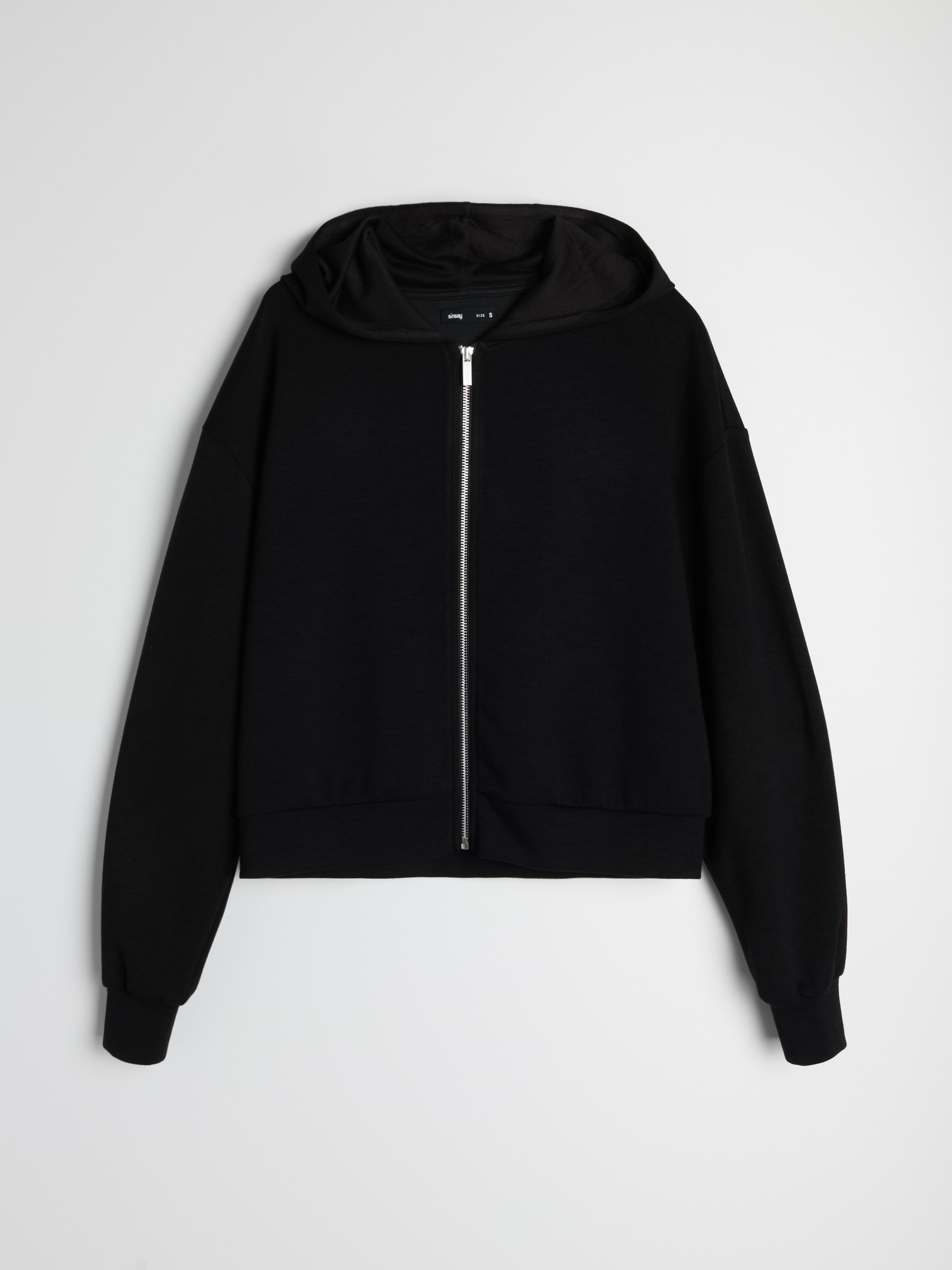 Rozpinana bluza z kapturem z domieszką wiskozy soft touch