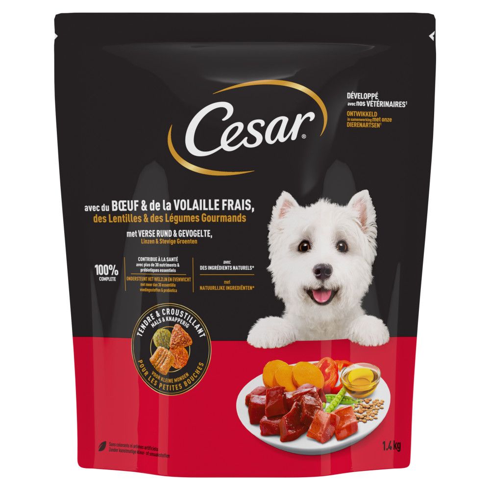 Cesar Adult with Beef, Poultry and Vegetables