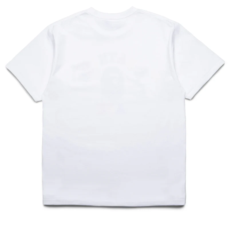 A Bathing Ape Neon Camo College Tee - White
