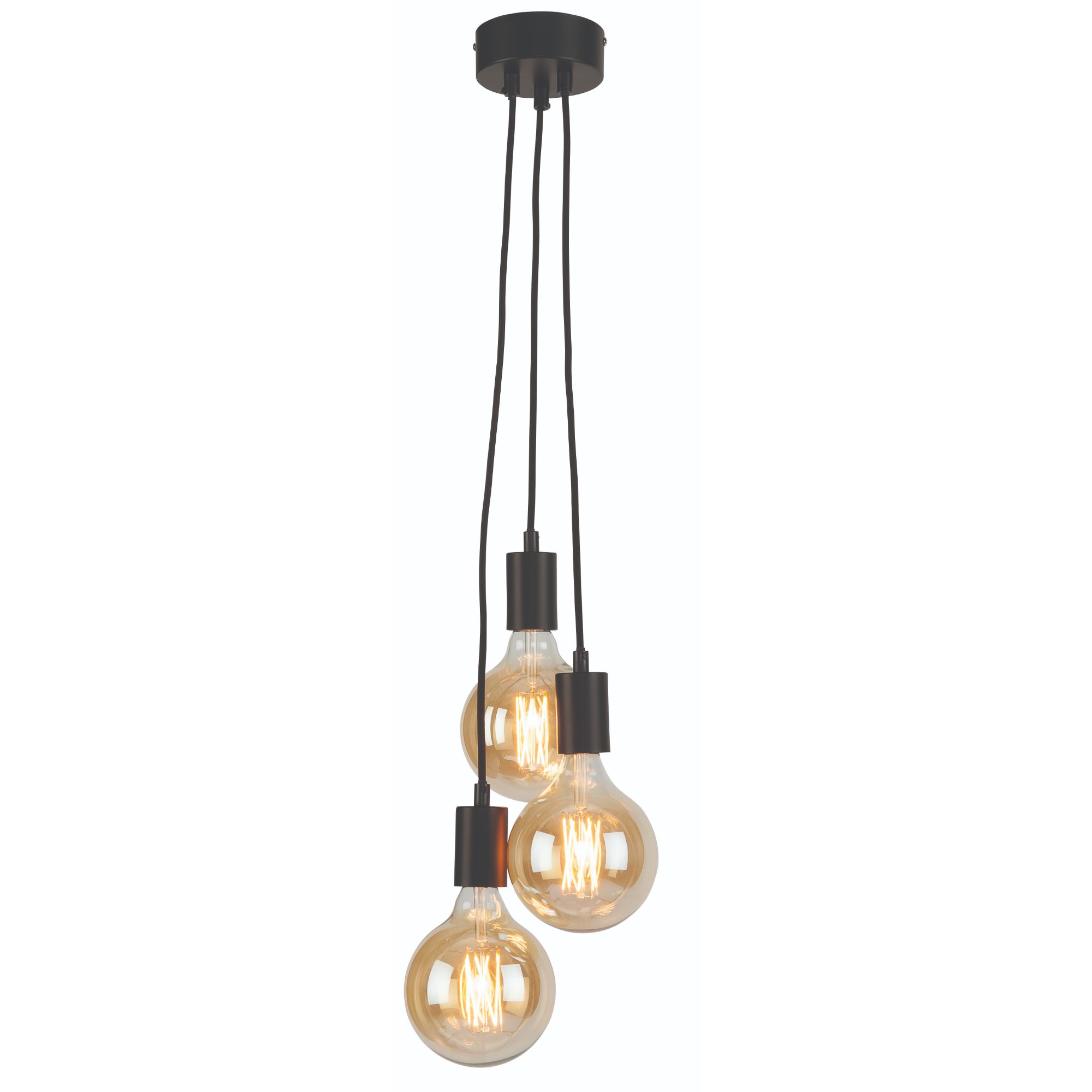 it's about RoMi hanglamp Oslo - zwart - 20x20x150cm