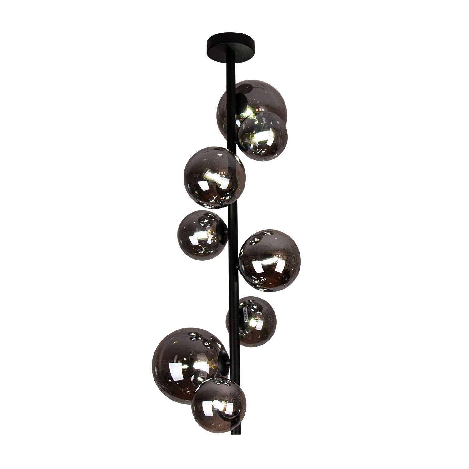 Lampa Sufitowa Wisząca Żyrandol Do Salonu Jadalni Czarna