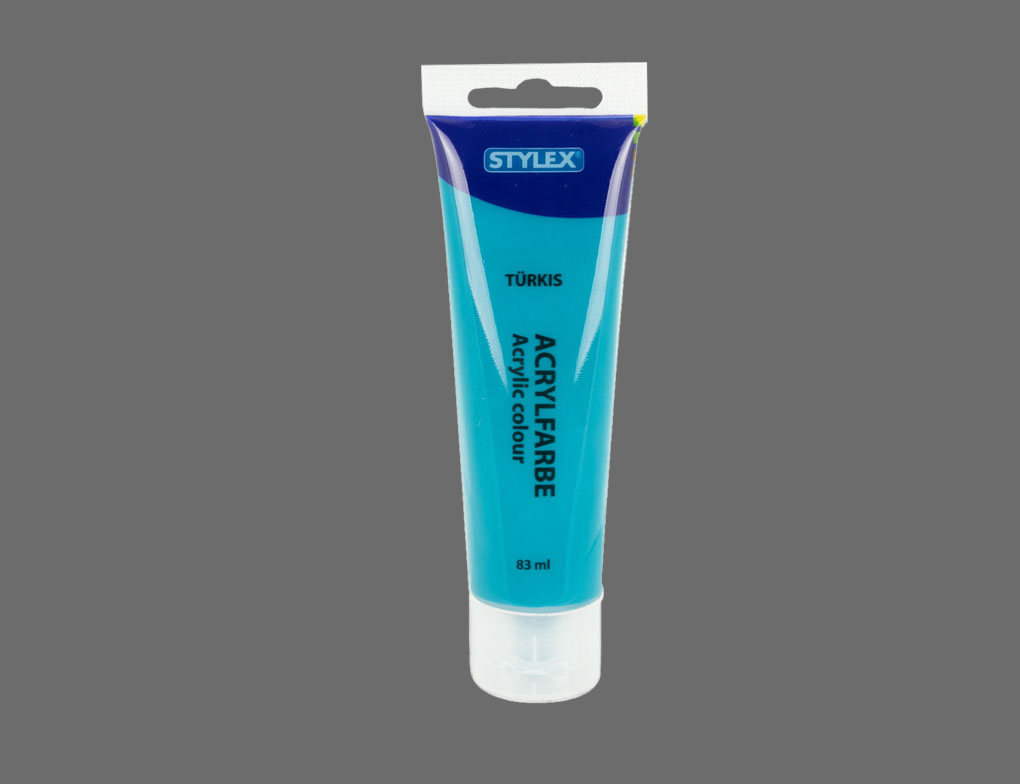 Acrylfarbe türkis