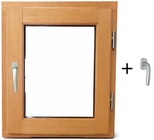 Fenetre Bois 1 Vantail H45 X L40 Cm Côte Tableau Tirant Droite, Poignee (ref 010220f9) Gd Menuiseries
