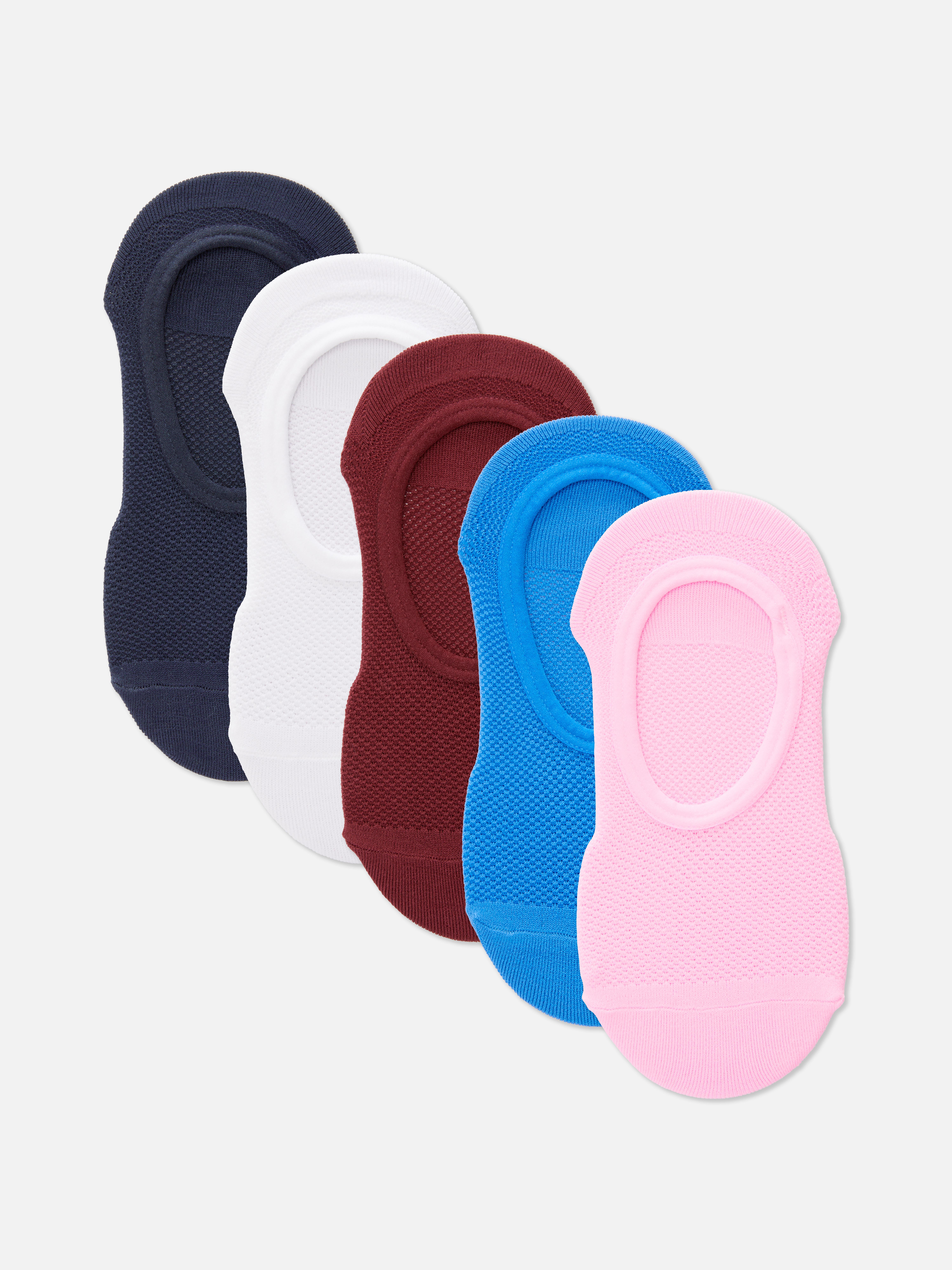 5pk No Show Mesh Sports Socks