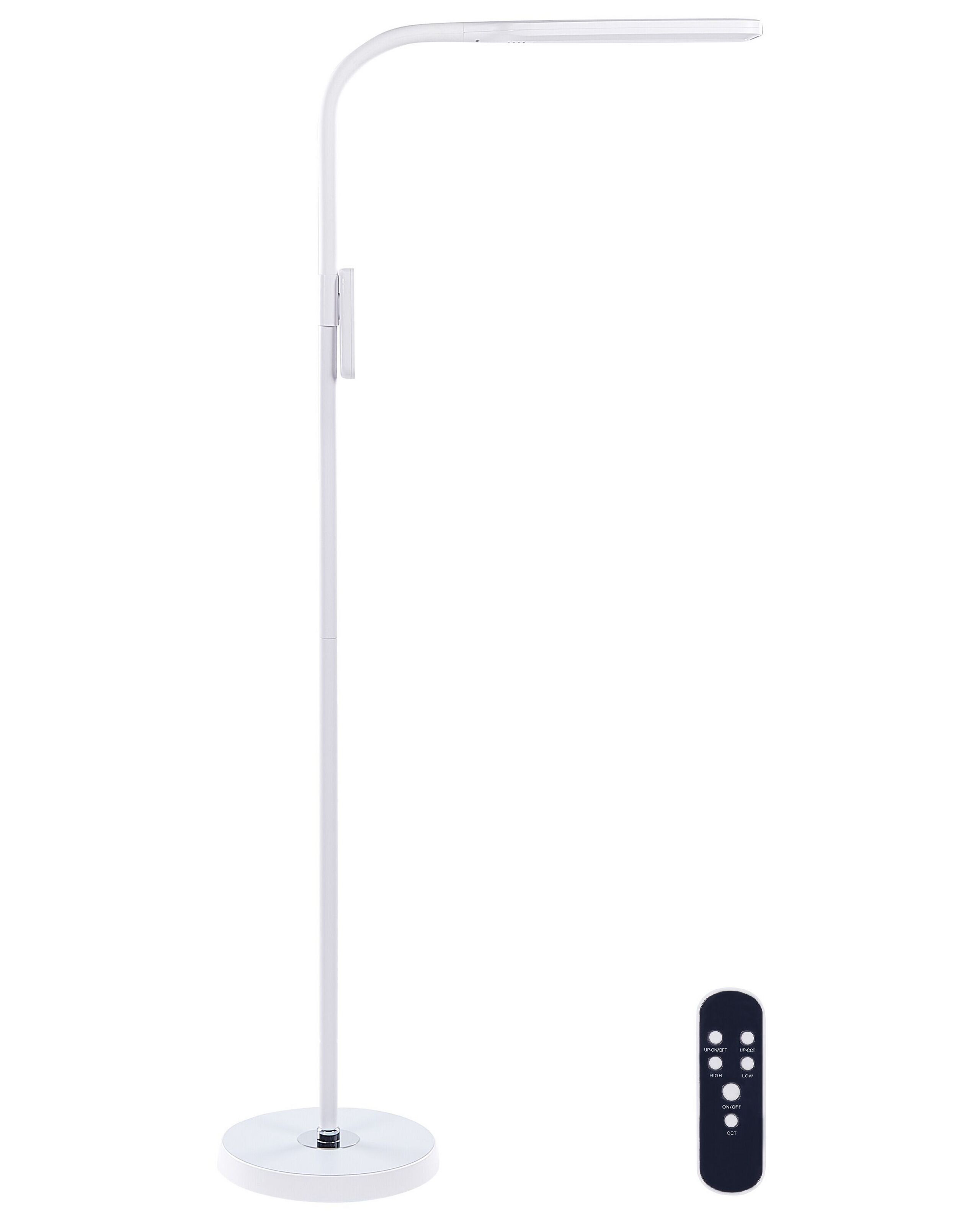 Lampa podłogowa LED ze ściemniaczem biała