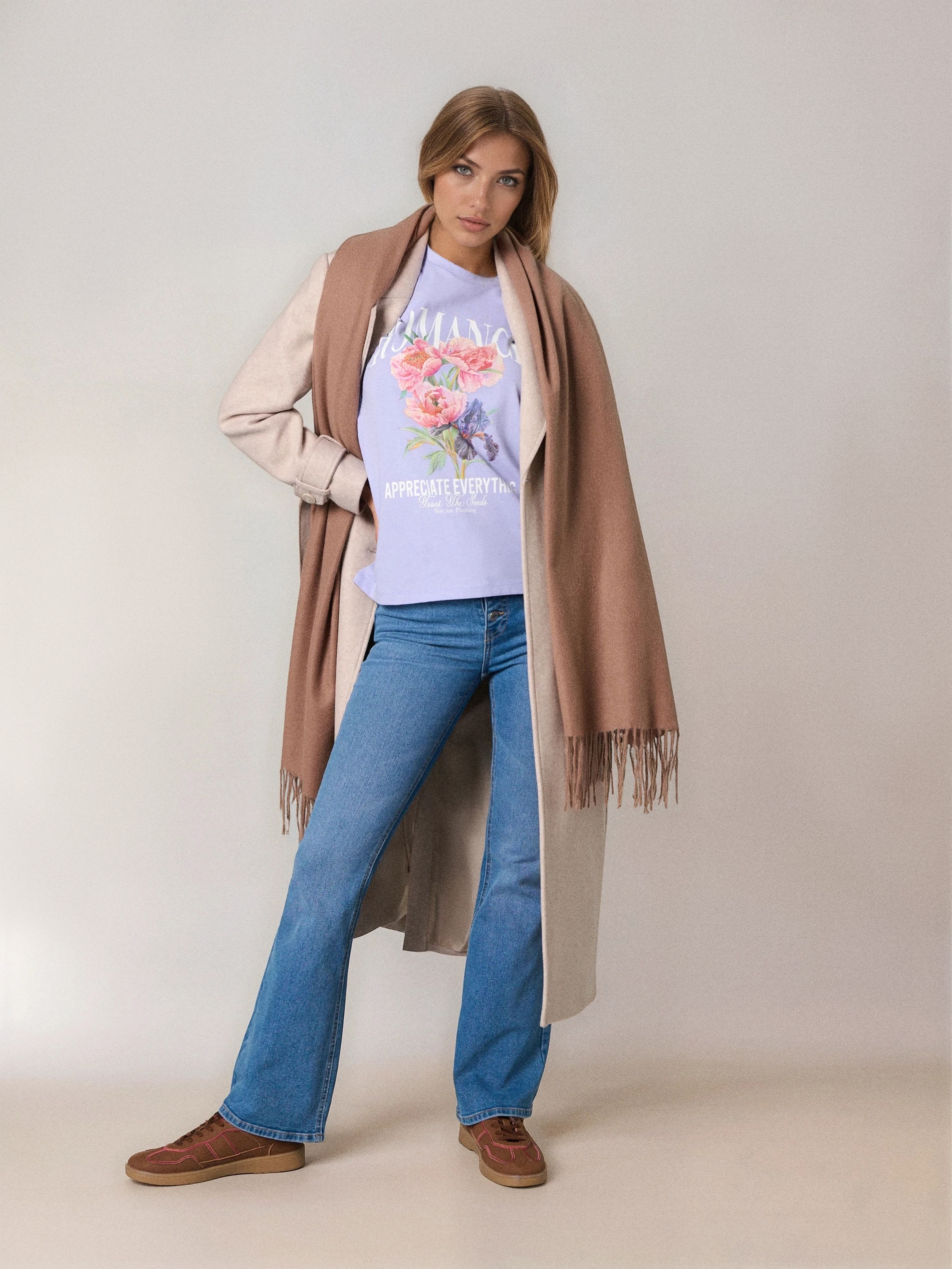 Spodnie jeansowe flare