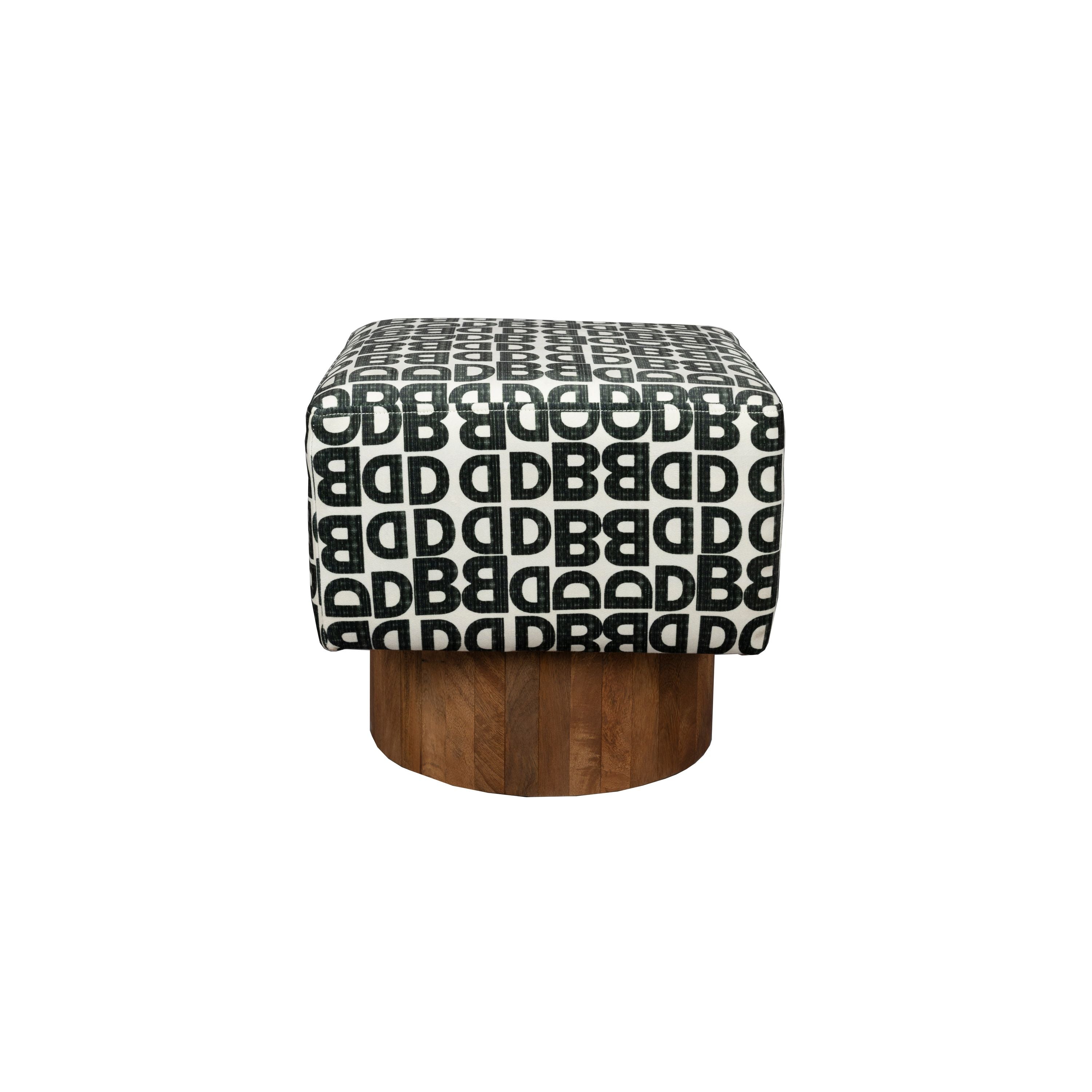 Dutchbone Monogram Kruk - Bruin