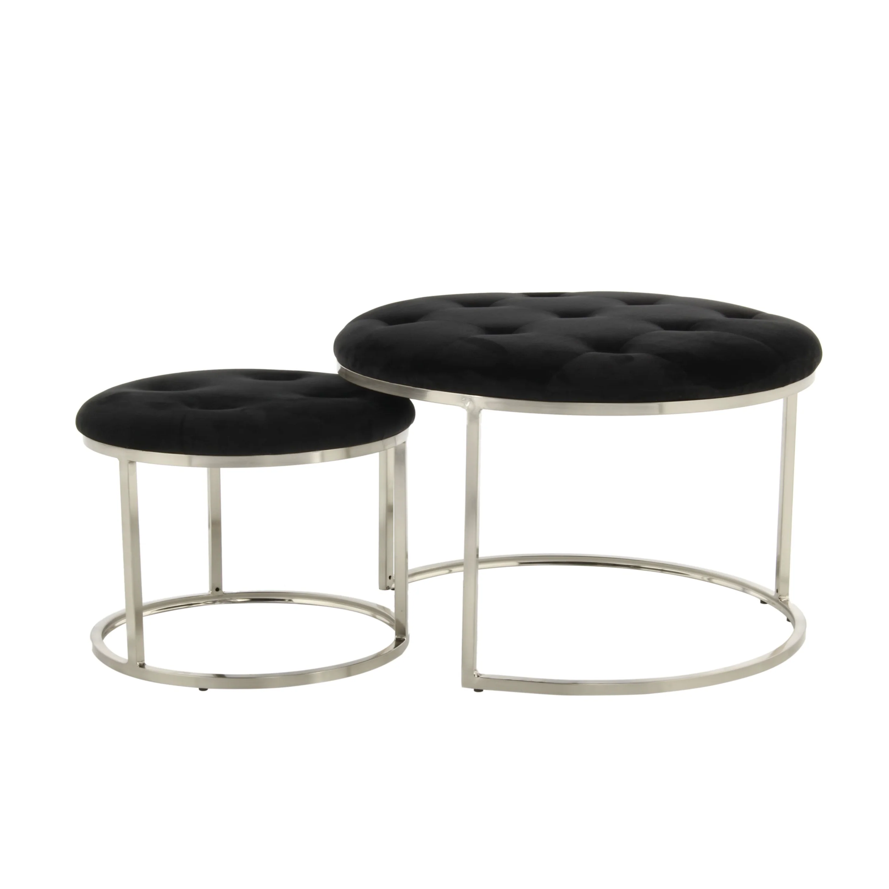 Set van 2 poefs Becky