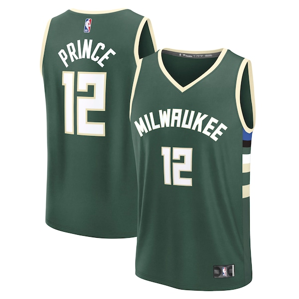 Taurean Prince Milwaukee Bucks  Fast Break Replica Player Jersey - Icon Edition - Hunter Green