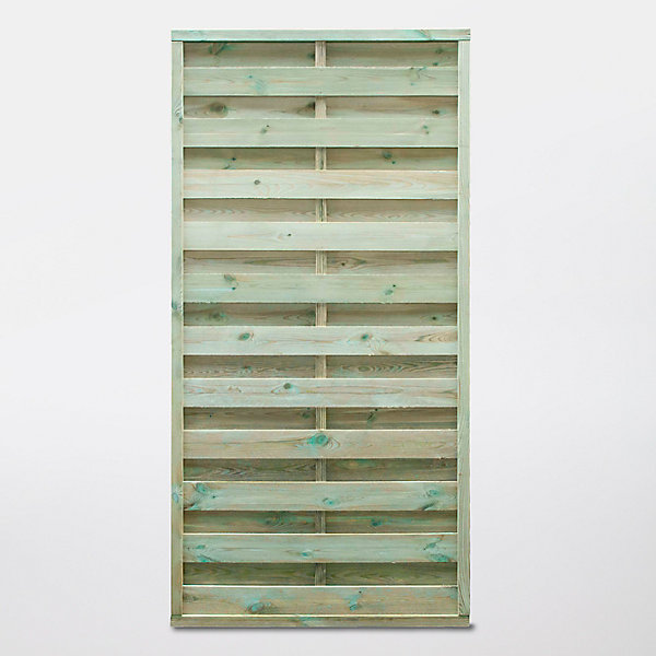 Panneau droit de clôture en bois traité ép.25 mm L. 90 x H.180 cm