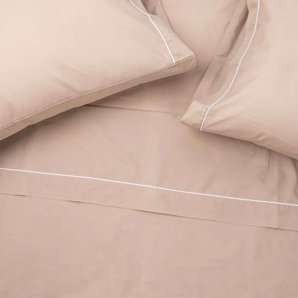 Lençol de Cima Algodão Percal Seixo 240x280 SAMOA