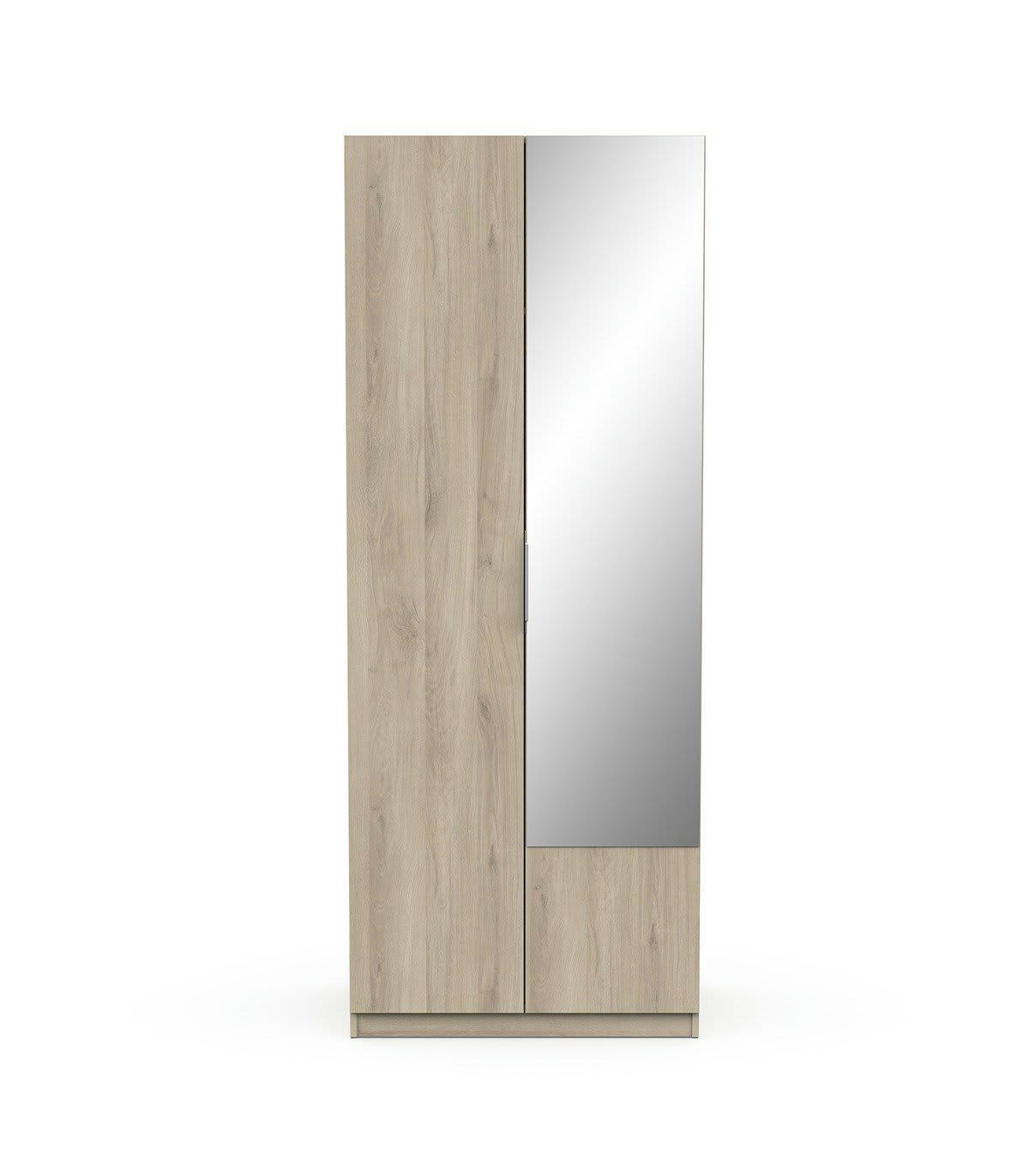 GHOST - Armoire 2 portes et miroir - L79,4 cm
