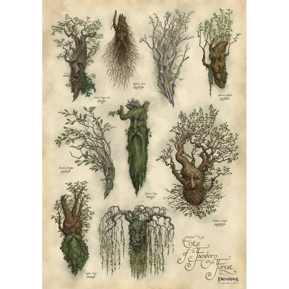 Weta Workshop The Lord of the Rings Ents of Fangorn Forest Poster