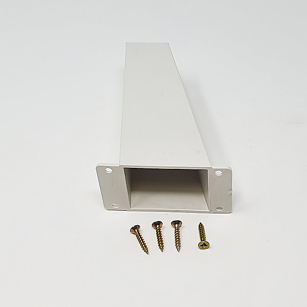 4un. Pied de meuble incliné scandinave pied nordique en résine plastique ABS blanche ANTI-HUMIDITé. Hauteur 120mm