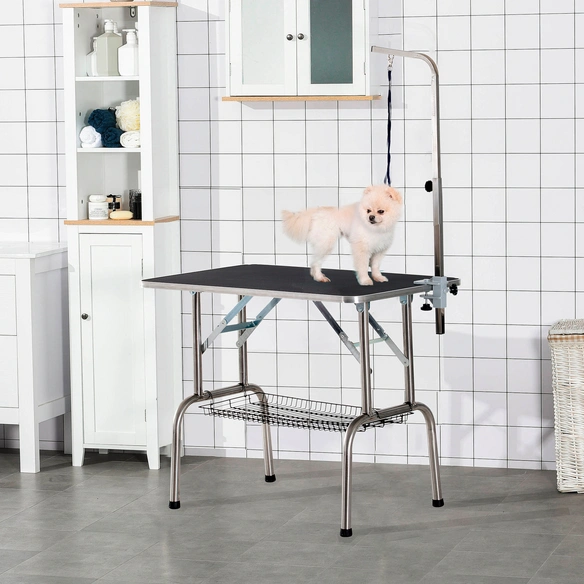 Trimmtisch, schwarz, BxHxL: 60 x 90 x 75 cm