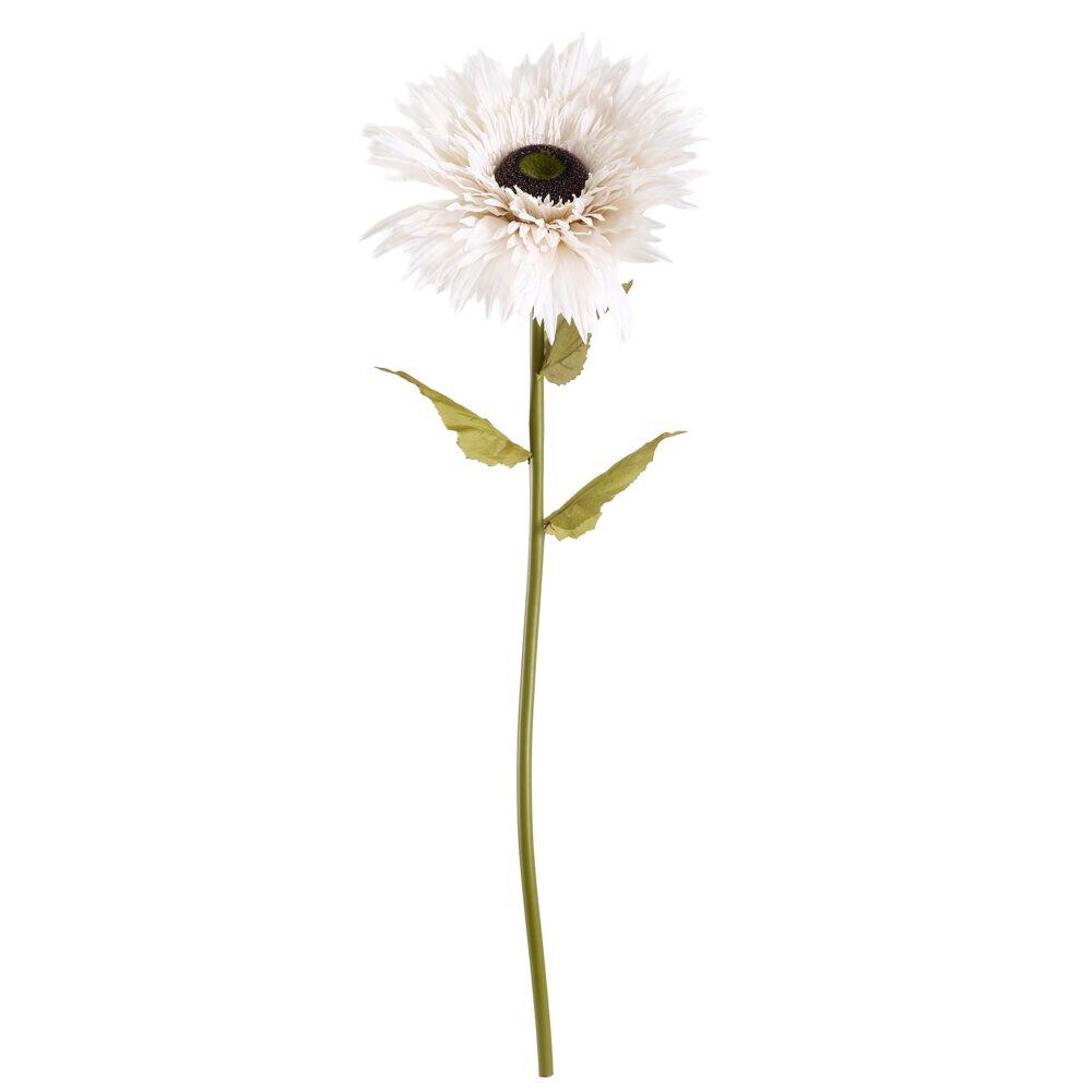 Fleur artificielle gerbera blanc XL 1 tige Ø50xH135cm