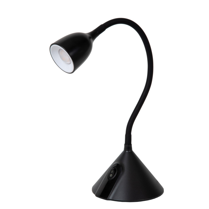 Lampe de bureau LED Milo noire 3,2 W LUCIDE