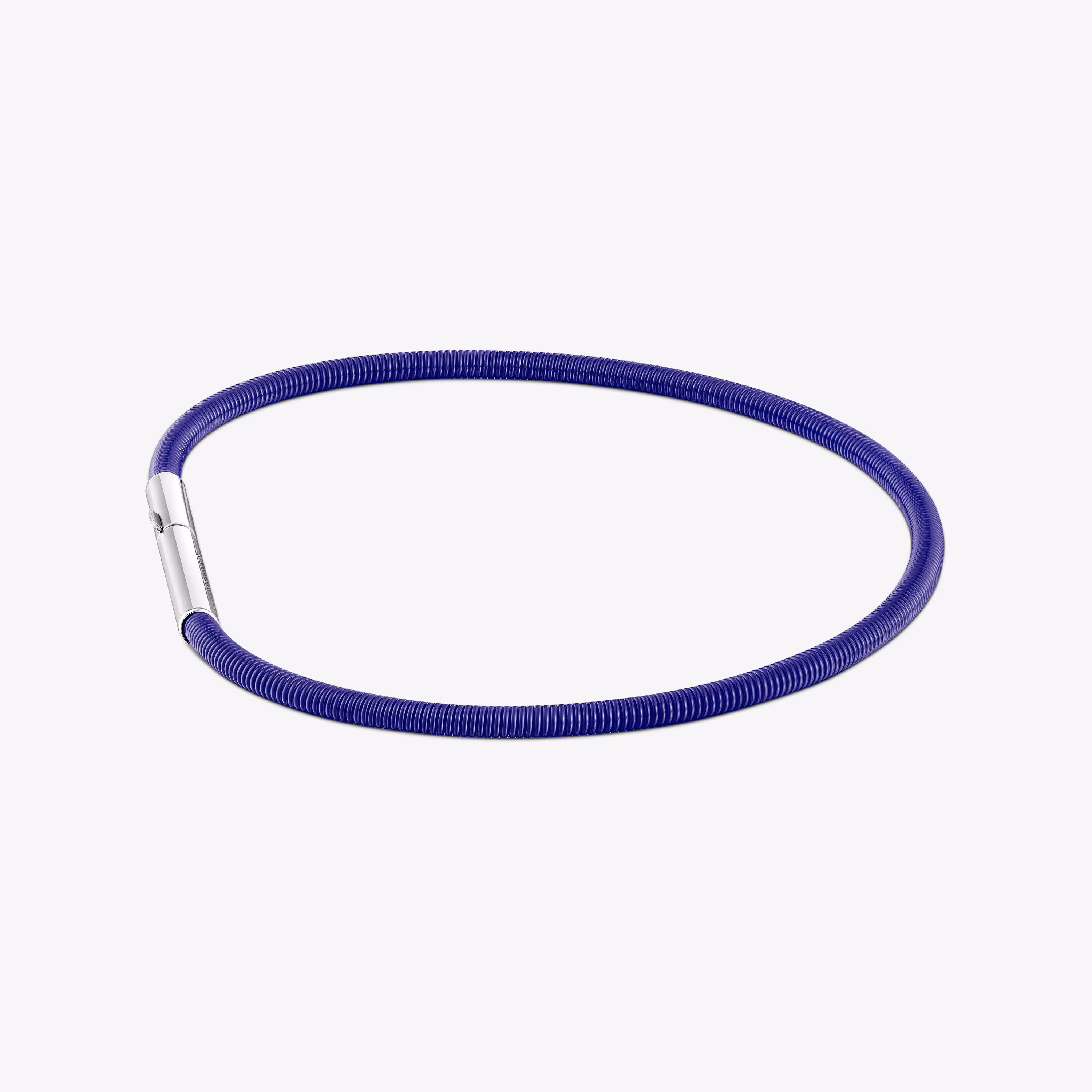Pulsera de acero IP lila 17 cm Mesh Tube