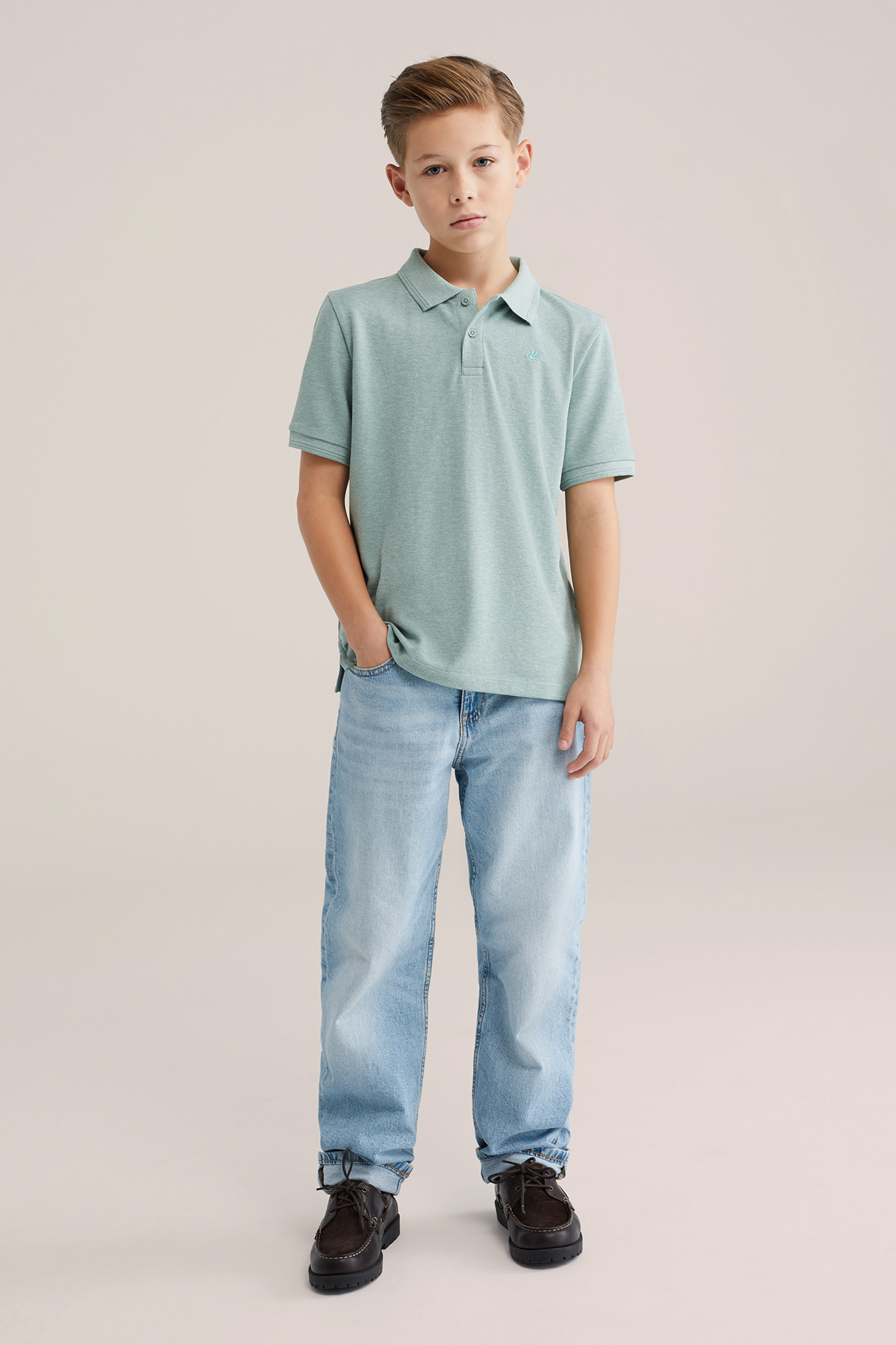 Jongens polo met embroidery