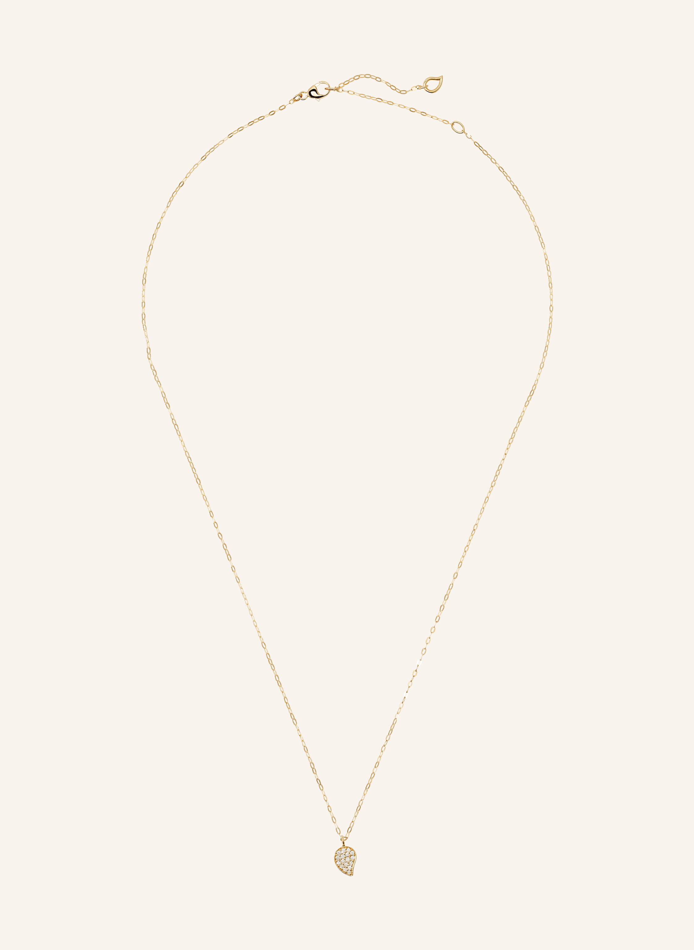 TAMARA COMOLLI Halskette SPARKLE aus 18 Karat Gelbgold mit Diamant Pavé