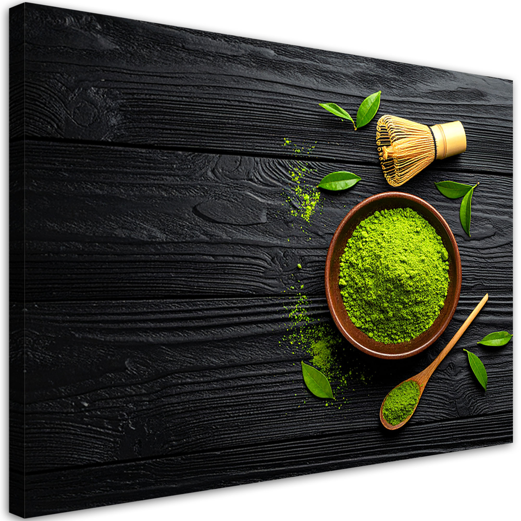 Obraz do kuchni restauracji, Matcha w misce Herbata 30x20