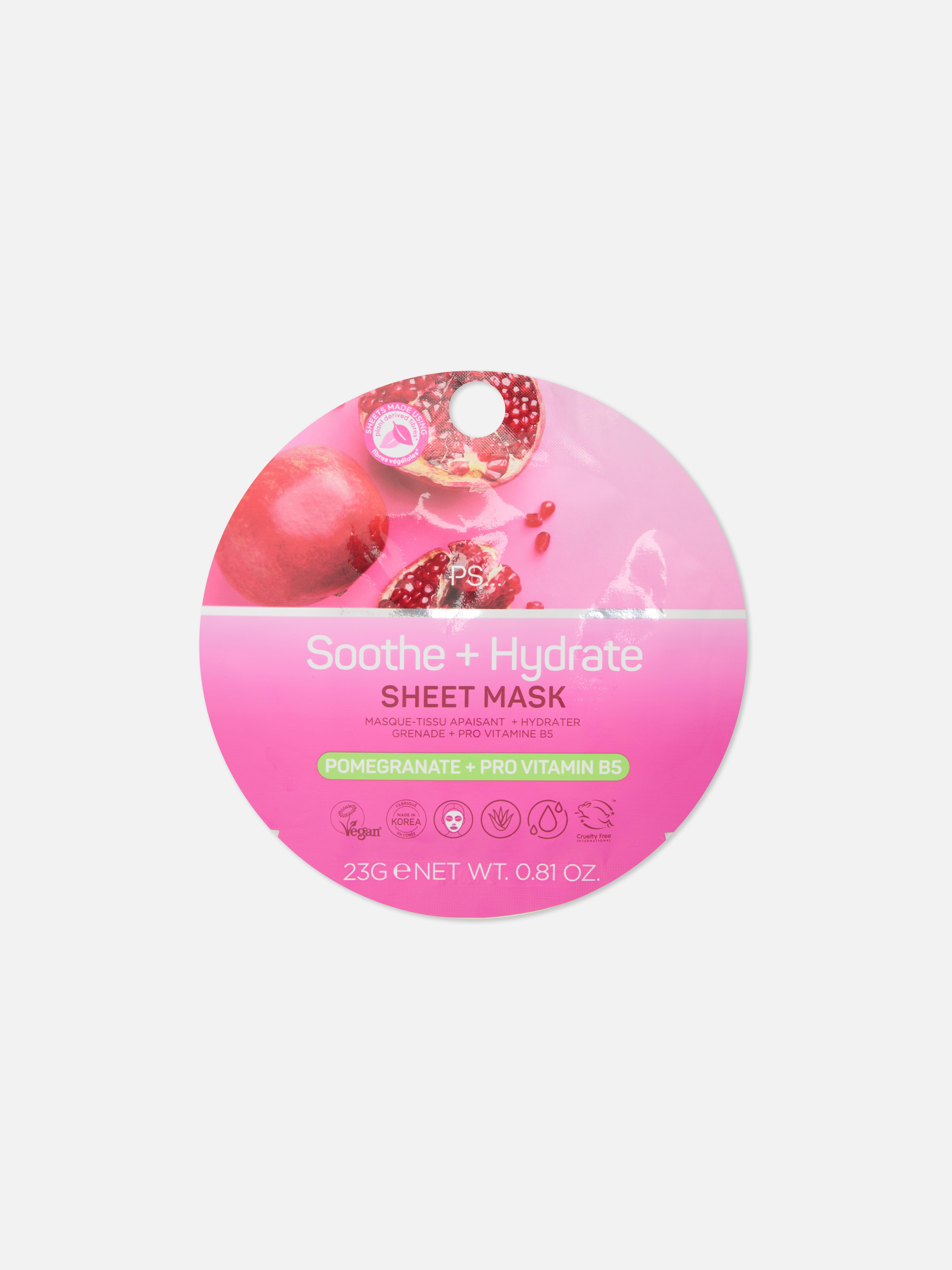 PS... Pomegranate and Pro Vitamin B5 Sheet Mask