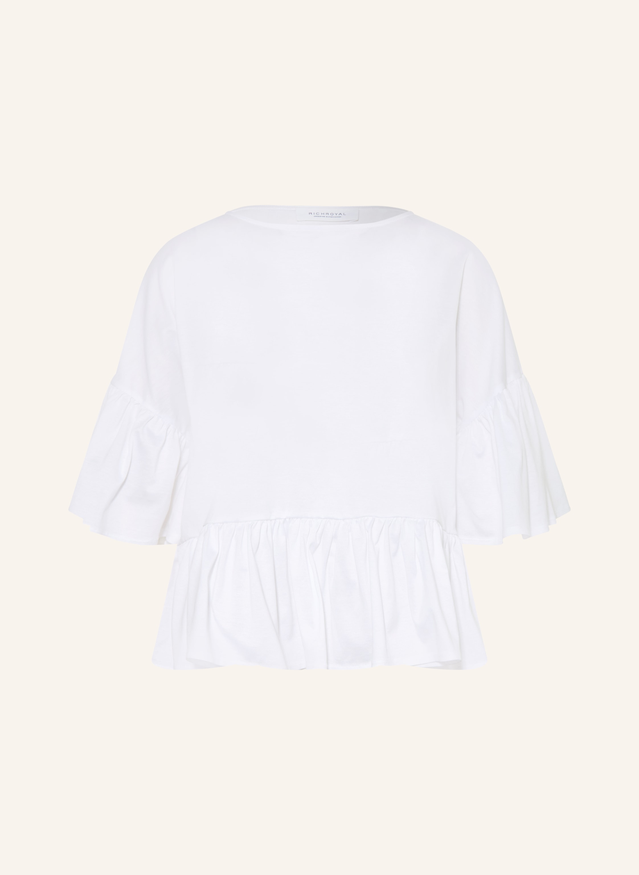 Rich & Royal Blusenshirt mit 3/4-Arm und Rüschen
