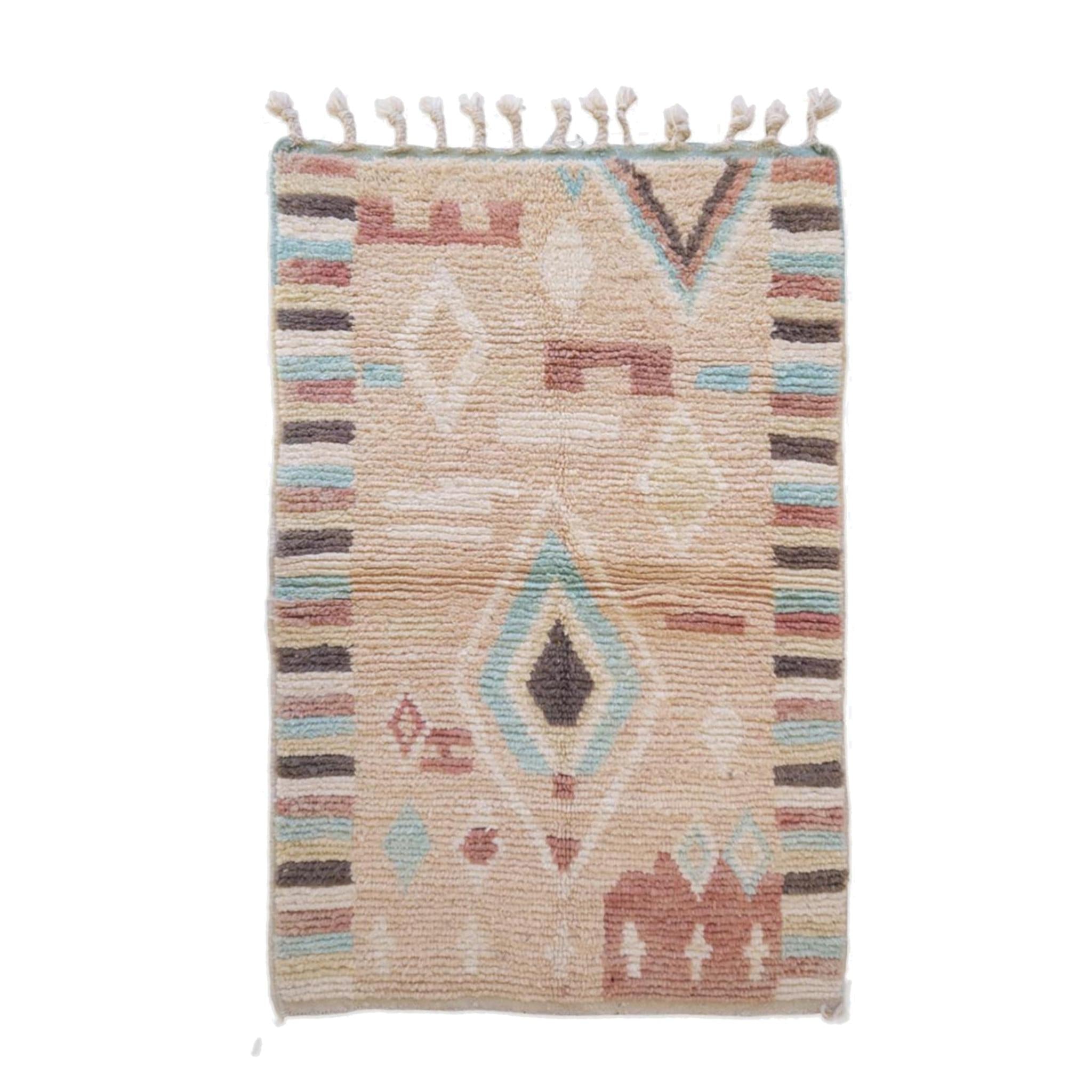 AFK Living vloerkleed Berber - handgemaakt - Wol - 97 x 152 cm