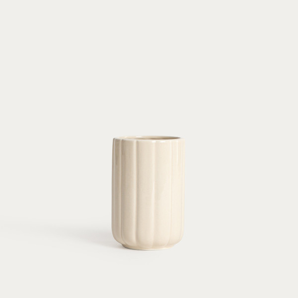 Kubek łazienkowy MELIDA ceramiczny 7,5x7,5x11cm HOMLA