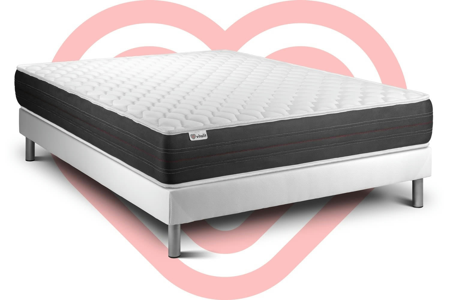 VITALSPRING - Ensemble Ressorts  180x200cm kit Blanc