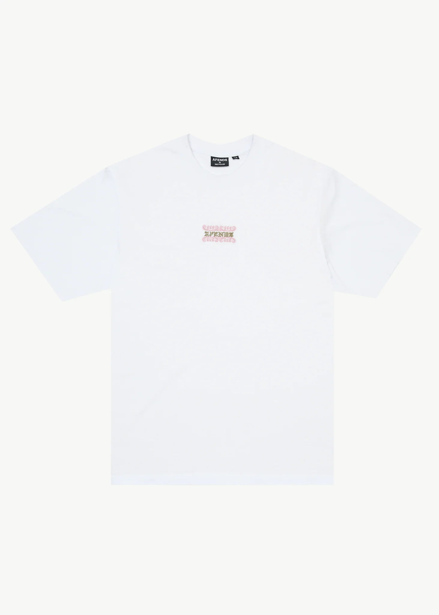AFENDS Mens Sixsixsix - Retro Tee - White