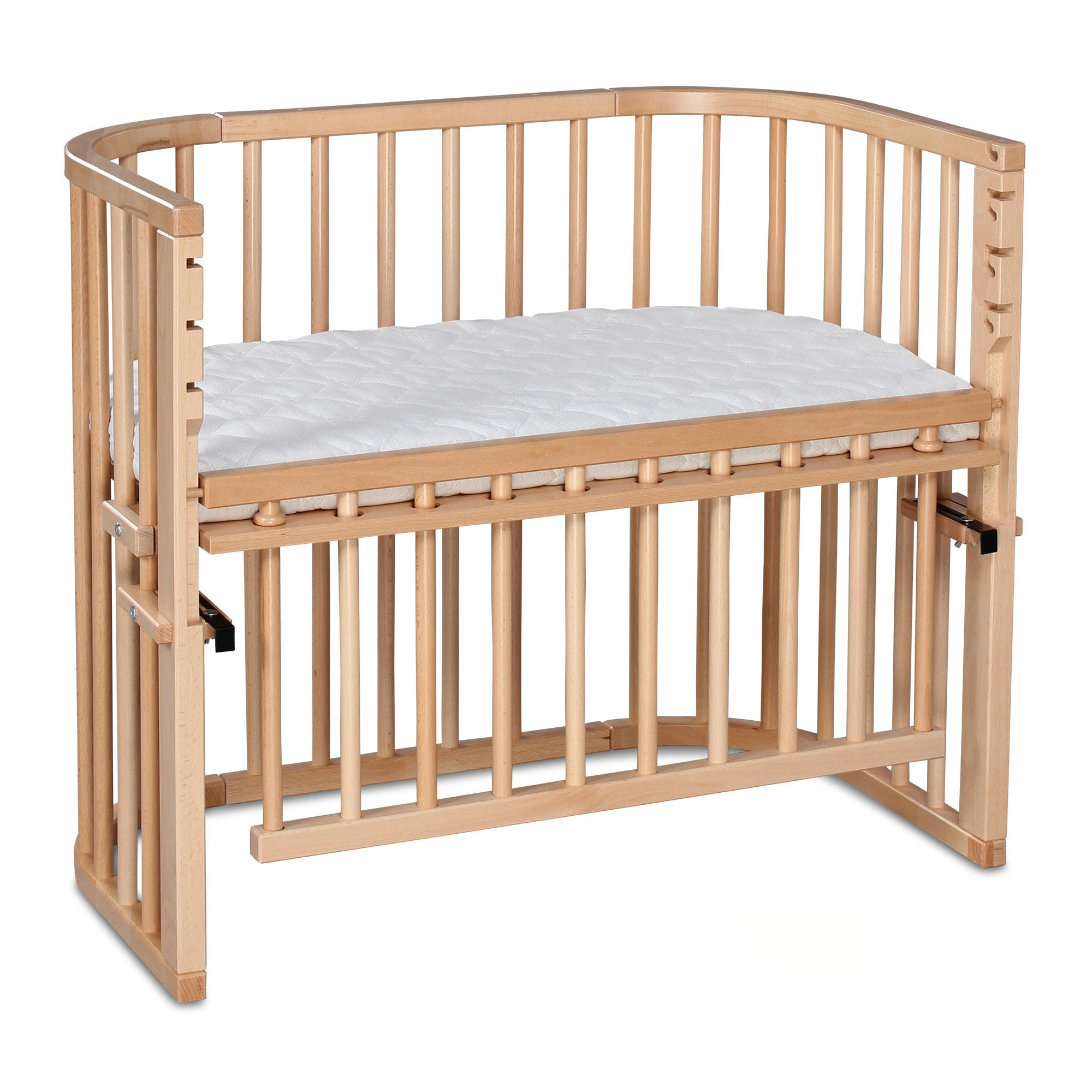 - Grand Lit berceau Cododo en Bois Naturel avec matelas - Maxi Comfort +