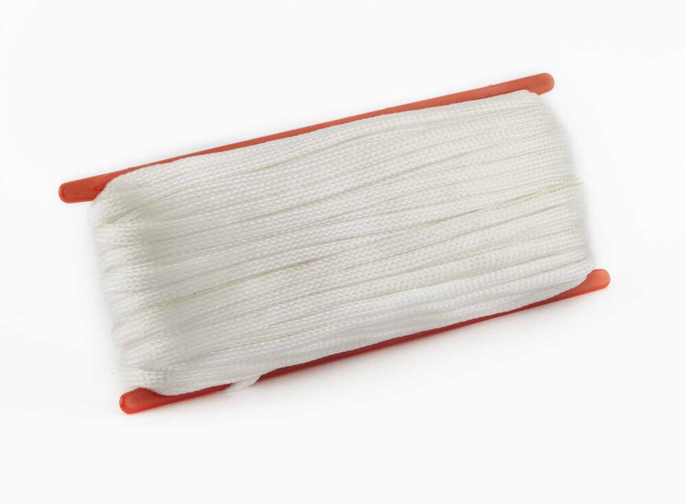 Outbound Weather-Resistant Multi-Purpose Braided Nylon Outdoor/Camping Rope, White, 100-ft
