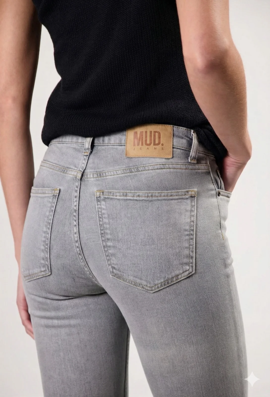 Isy High Flared - Faded Grey
