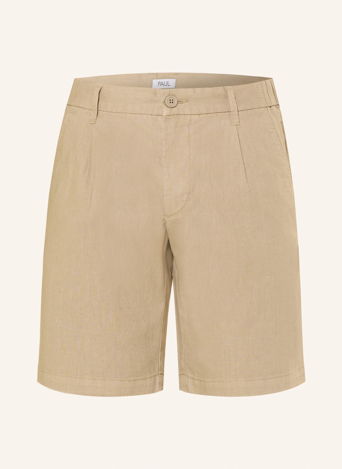 PAUL Chinoshorts Comfort Fit mit Leinen