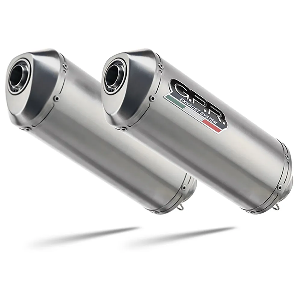 Gpr Exclusive Satinox Moto Guzzi Breva 750 03-09 Homologated Slip On Muffler