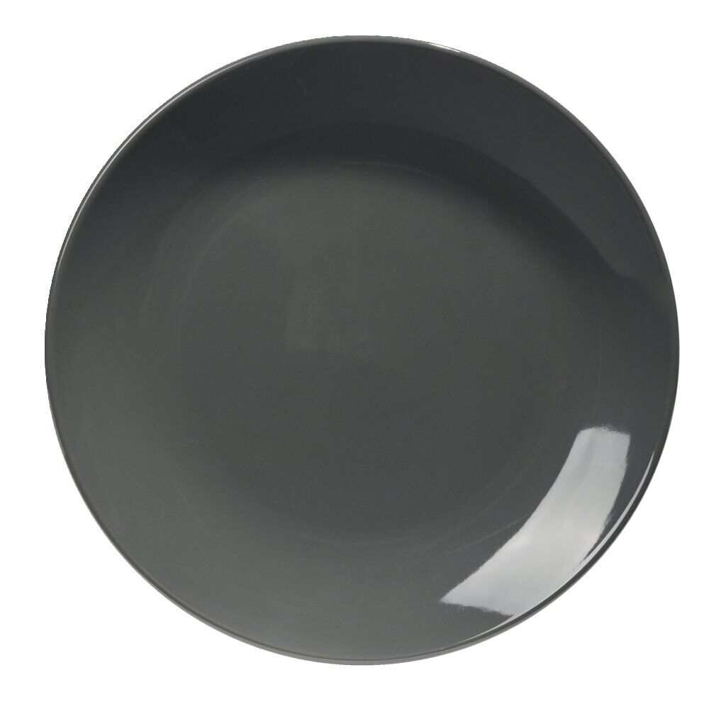 Assiette plate Madrid Ø27cm faïence grise