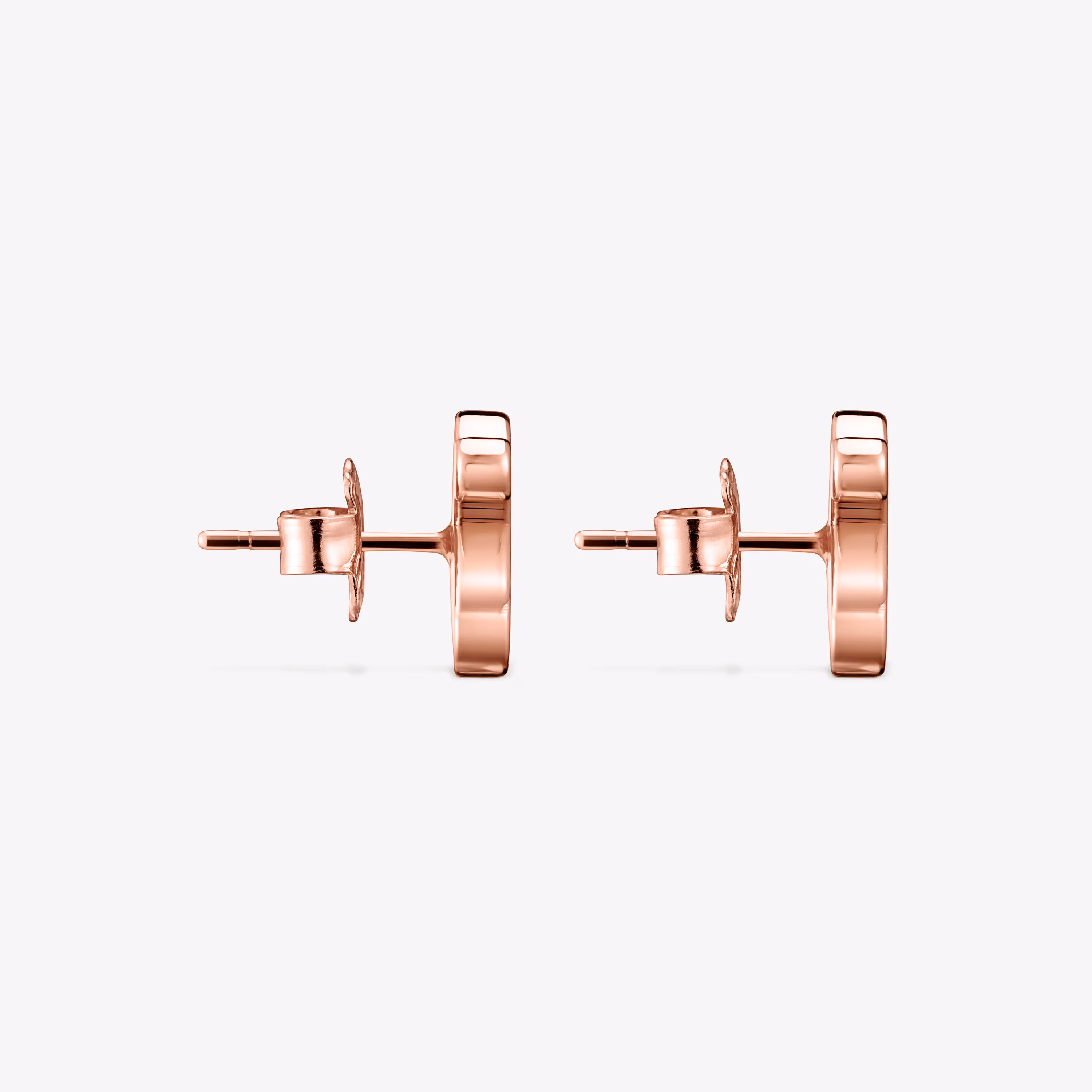 Pendientes oso con baño de oro rosa 18 kt sobre plata Sweet Dolls
