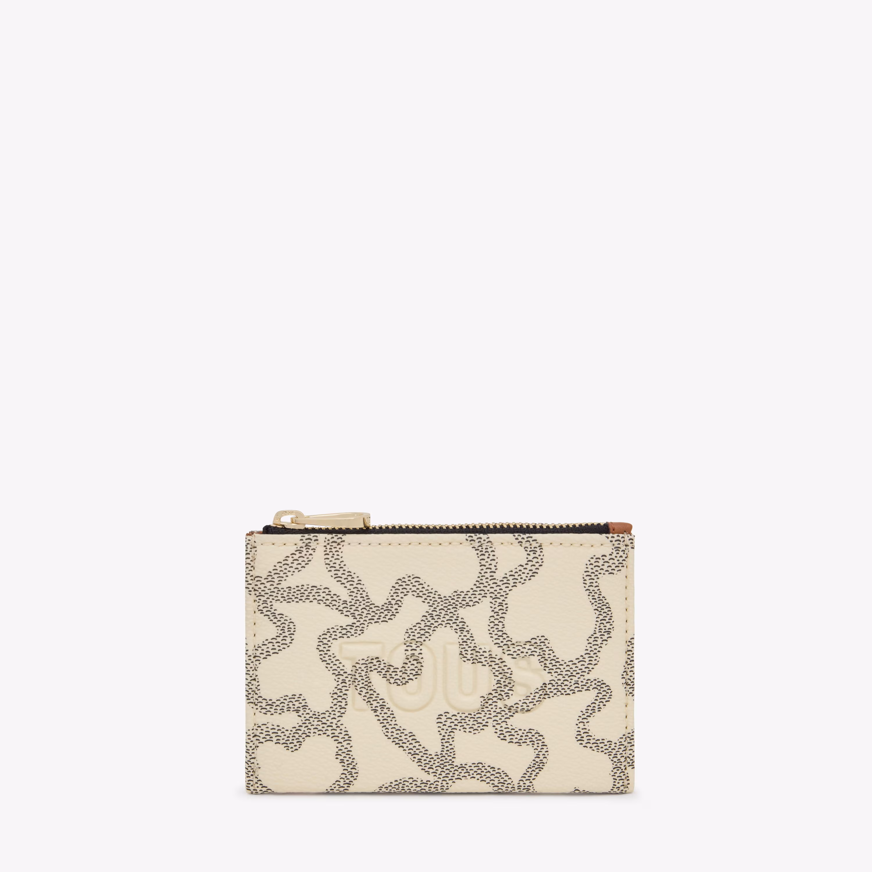 Monedero tarjetero beige Kaos Icon