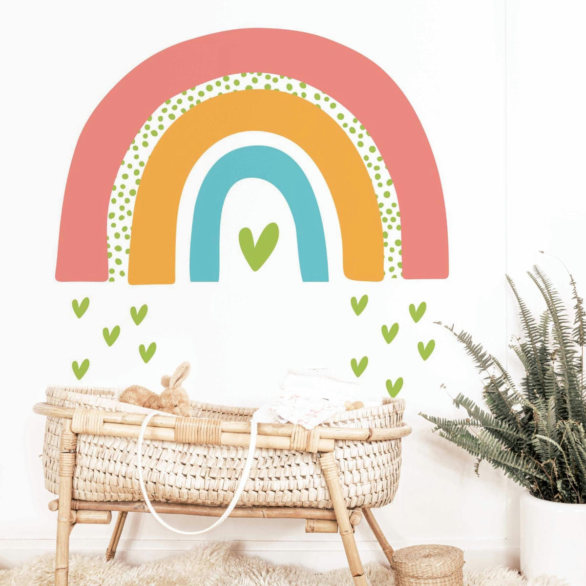 RAINBOWS1 - Stickers muraux en vinyle arc en ciel multicolor